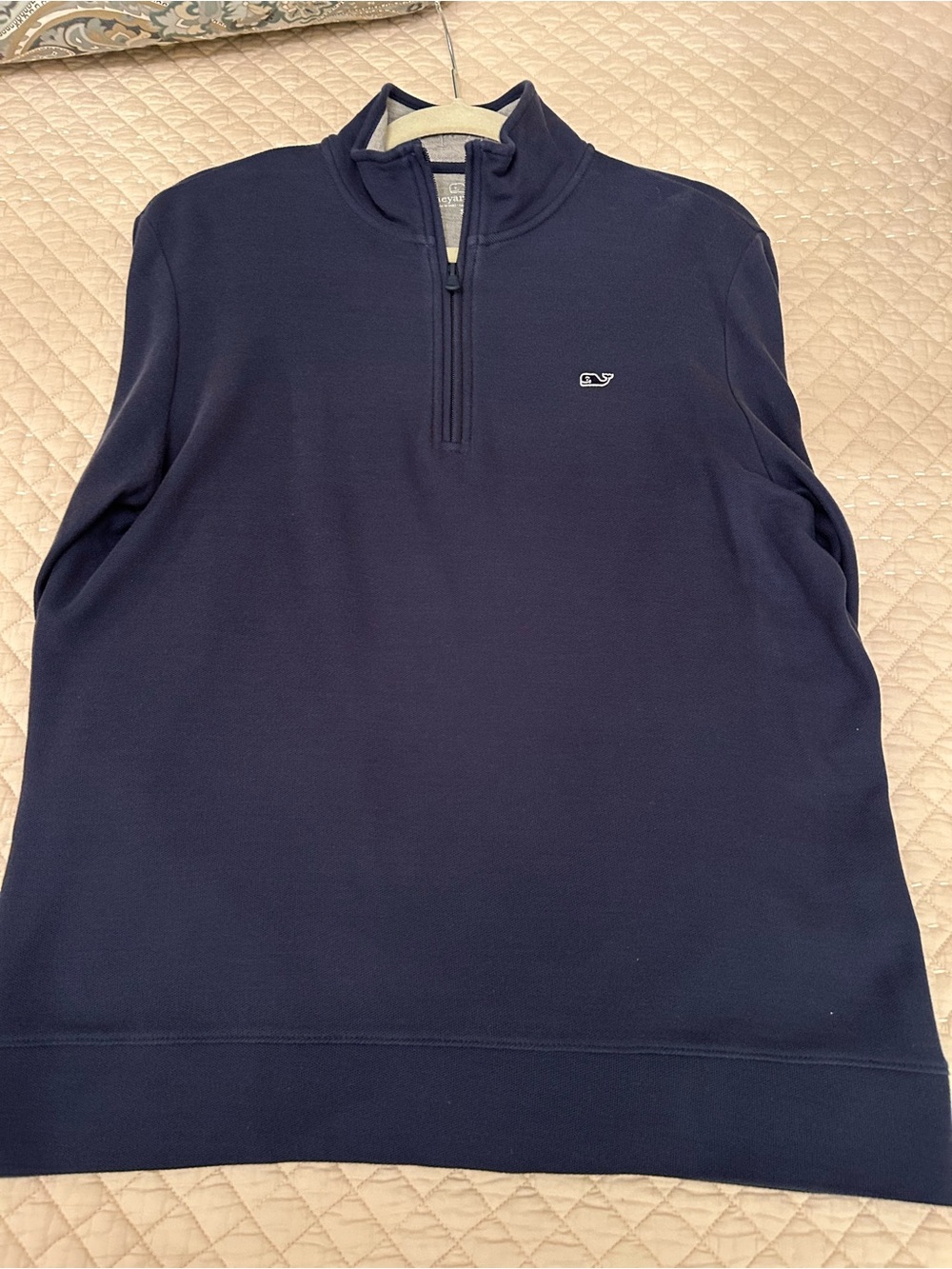 Vineyard Vines Men's Navy Half-Zip Pullover shirt